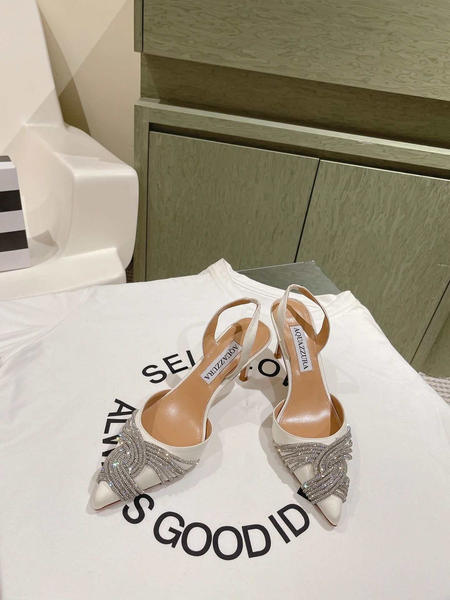 COCO-- GASMIDL1-SAT-FFF Heel height：6.5CM sheepskin item:D-X032C1496